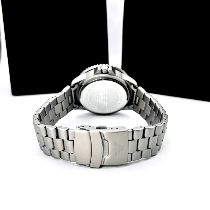 Primeira linha - Sea Explorer TP - Cinza - Pulseira de aço - À PROVA D’ÁGUA